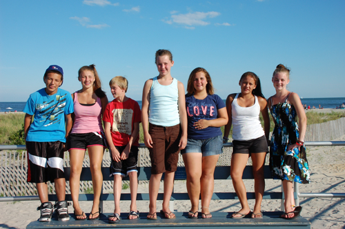 Cousins at the beach