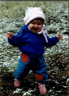 Emma in the snow.