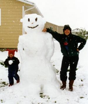 Emma in the snow